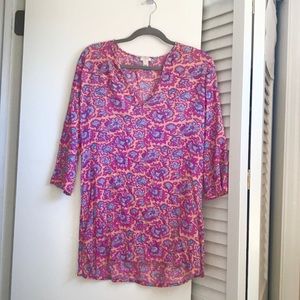 J. Crew factory paisley beach coverup